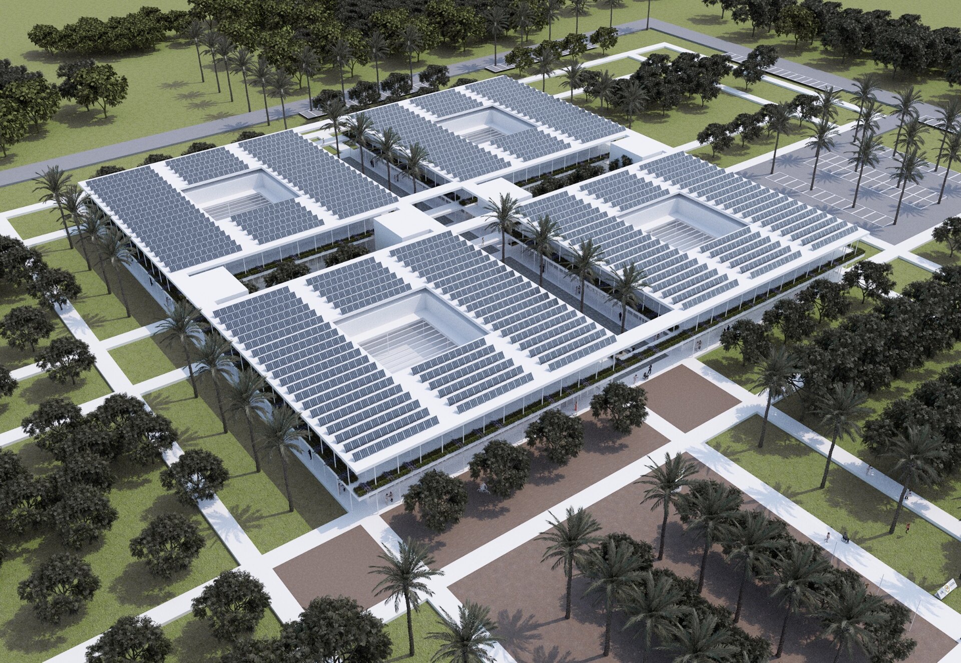 Pansanté concept for a climate-adapted outpatient clinic
